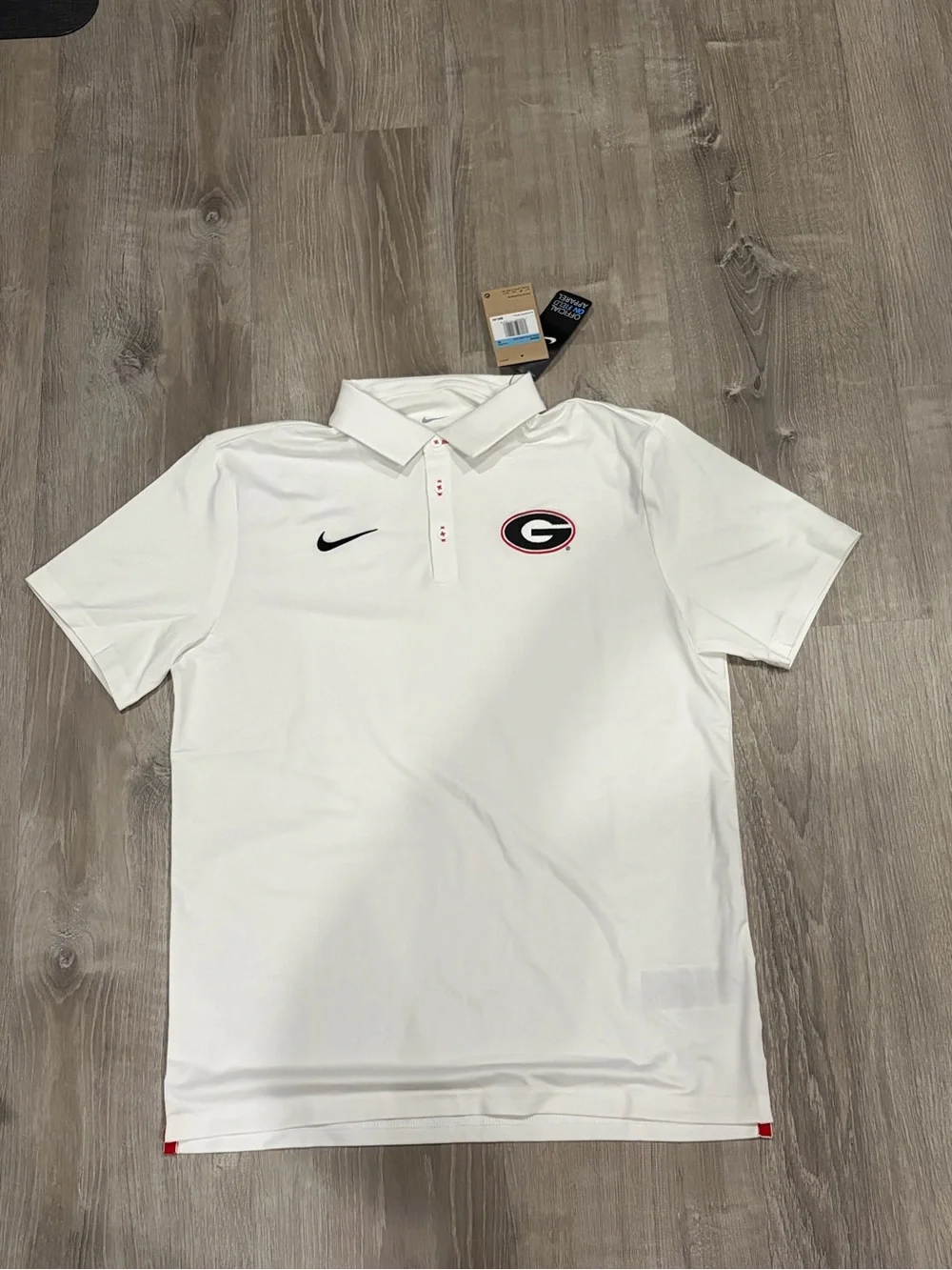 2026 Nike Georgia Bulldogs White Men's Performance Polo